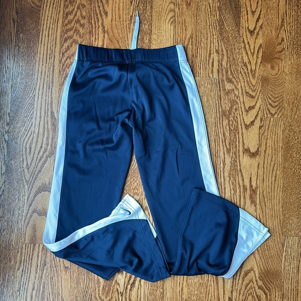 Kids Nike Dri-Fit Navy and White Athletic Pants, Size Small